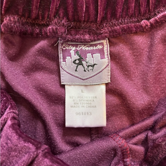 Vintage Purple Velvet Pants - Picture 3 of 7
